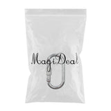 Maxbell Rock Climbing Carabiner Alloy Locking Clip Lock Connector for Caving Silver - Aladdin Shoppers