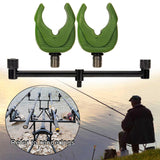 Maxbell Aluminum Alloy Fishing Rod Butt Rest Fishing Buzz Bar Carp Equipment Gear 31cm Arm Green - Aladdin Shoppers