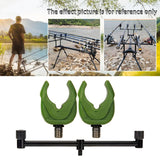 Maxbell Aluminum Alloy Fishing Rod Butt Rest Fishing Buzz Bar Carp Equipment Gear 31cm Arm Green - Aladdin Shoppers
