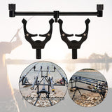 Maxbell Aluminum Alloy Fishing Rod Butt Rest Fishing Buzz Bar Carp Equipment Gear 31cm Magnetic Black - Aladdin Shoppers