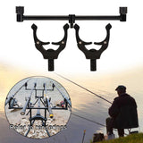 Maxbell Aluminum Alloy Fishing Rod Butt Rest Fishing Buzz Bar Carp Equipment Gear 31cm Magnetic Black - Aladdin Shoppers