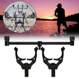Maxbell Aluminum Alloy Fishing Rod Butt Rest Fishing Buzz Bar Carp Equipment Gear 31cm Magnetic Black - Aladdin Shoppers