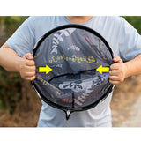 Maxbell Collapsible Agility Landing Net Shake Dry Coarse Match Fishing Net Carp Fish Blue Dia 25CM - Aladdin Shoppers