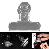 Maxbell 4x4PCS Clear Fly Tying CDC Feather Clip Dubbing Hackle Holding Tools Fly Tying 45mm