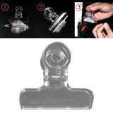 Maxbell 2x4PCS Clear Fly Tying CDC Feather Clip Dubbing Hackle Holding Tools Fly Tying 45mm