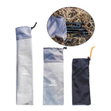 Maxbell 3xOutdoor Tent Pegs Storage Bag Holder Drawstring Carrying Pouch 28x13.5cm