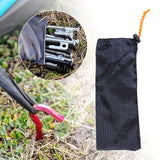 Maxbell 2xOutdoor Tent Pegs Storage Bag Holder Drawstring Carrying Pouch 28x13.5cm