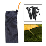 Maxbell 2xOutdoor Tent Pegs Storage Bag Holder Drawstring Carrying Pouch 28x13.5cm