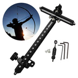 Maxbell Recurve Bow Sight with Ring and Single Fiber Optical Pin T Shape Bowsight Black - Aladdin Shoppers