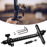 Maxbell Recurve Bow Sight with Ring and Single Fiber Optical Pin T Shape Bowsight Black - Aladdin Shoppers