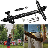 Maxbell Recurve Bow Sight with Ring and Single Fiber Optical Pin T Shape Bowsight Black - Aladdin Shoppers