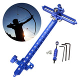 Maxbell Recurve Bow Sight with Ring and Single Fiber Optical Pin T Shape Bowsight Blue - Aladdin Shoppers