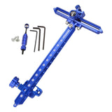 Maxbell Recurve Bow Sight with Ring and Single Fiber Optical Pin T Shape Bowsight Blue - Aladdin Shoppers