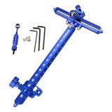 Maxbell Recurve Bow Sight with Ring and Single Fiber Optical Pin T Shape Bowsight Blue - Aladdin Shoppers