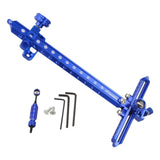 Maxbell Recurve Bow Sight with Ring and Single Fiber Optical Pin T Shape Bowsight Blue - Aladdin Shoppers