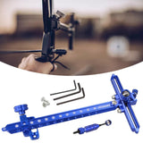 Maxbell Recurve Bow Sight with Ring and Single Fiber Optical Pin T Shape Bowsight Blue - Aladdin Shoppers