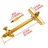 Maxbell Recurve Bow Sight with Ring and Single Fiber Optical Pin T Shape Bowsight Gold - Aladdin Shoppers