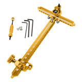 Maxbell Recurve Bow Sight with Ring and Single Fiber Optical Pin T Shape Bowsight Gold - Aladdin Shoppers