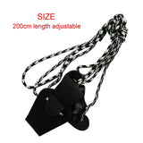 Maxbell Bow Stringer 200cm Cocking Rope with No-Slip Pad String Tool Shooting Aid Black White - Aladdin Shoppers