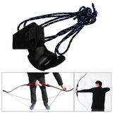 Maxbell Bow Stringer 200cm Cocking Rope with No-Slip Pad String Tool Shooting Aid Blue Black White - Aladdin Shoppers