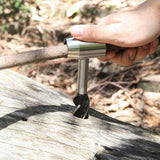 Maxbell 2xOutdoor Hand Tools Camping Survival Hand Drill Support Drill Wood Puncher