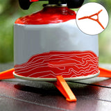 Maxbell 3xOutdoor Camp Gas Tank Bracket Stove Cartridge Canister Stand Holder Tripod