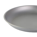 Maxbell 2x Titanium Plate Fruit Tableware Round Dish Frying Pan for Picnic BBQ