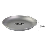 Maxbell 2x Titanium Plate Fruit Tableware Round Dish Frying Pan for Picnic BBQ