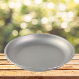 Maxbell 2x Titanium Plate Fruit Tableware Round Dish Frying Pan for Picnic BBQ