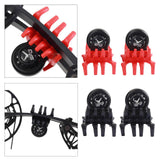 Maxbell 1Pair Compound Bow Limb Dampener Shock Absorber Silencers Damper Crab Shaped Black - Aladdin Shoppers