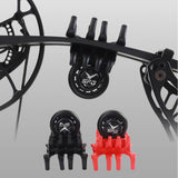 Maxbell 1Pair Compound Bow Limb Dampener Shock Absorber Silencers Damper Crab Shaped Black - Aladdin Shoppers