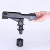 Maxbell 2x Removable Fishing Rod Tube Holder Rotatable Tackle Track Mount Kayak Boat