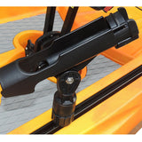 Maxbell 2x Removable Fishing Rod Tube Holder Rotatable Tackle Track Mount Kayak Boat