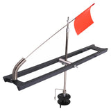 Maxbell Tip Ups Ice Fishing Rail Style with Flag Foldable Rail Tip-Up Detachable
