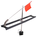 Maxbell Tip Ups Ice Fishing Rail Style with Flag Foldable Rail Tip-Up Detachable