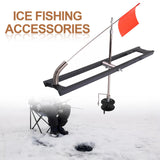 Maxbell Tip Ups Ice Fishing Rail Style with Flag Foldable Rail Tip-Up Detachable