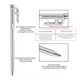 Maxbell Tent Stakes Steel Tent Anchors Camping Spikes for Outdoor Ground Nail 20cm - Aladdin Shoppers