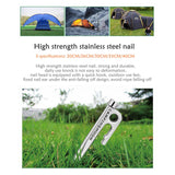 Maxbell Tent Stakes Steel Tent Anchors Camping Spikes for Outdoor Ground Nail 20cm - Aladdin Shoppers
