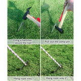 Maxbell Tent Stakes Steel Tent Anchors Camping Spikes for Outdoor Ground Nail 20cm - Aladdin Shoppers
