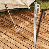 Maxbell Tent Stakes Steel Tent Anchors Camping Spikes for Outdoor Ground Nail 20cm - Aladdin Shoppers