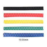 Maxbell 4xHeat Shrink Rod Wrap 3:1 Electrical Insulation Non-Slip 15mm 35mm Diameter Black 15mm