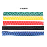 Maxbell 2xHeat Shrink Rod Wrap 3:1 Electrical Insulation Non-Slip 15mm 35mm Diameter Black 15mm