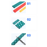 Maxbell 3xHeat Shrink Rod Wrap 3:1 Electrical Insulation Non-Slip 15mm 35mm Diameter Black 15mm