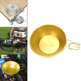 Maxbell 2Pcs Stainless Steel Camping Fixed Handle Bowls Rice Bowl Portable