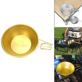 Maxbell 2Pcs Stainless Steel Camping Fixed Handle Bowls Rice Bowl Portable