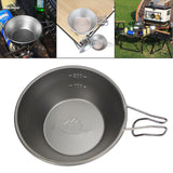 Maxbell 2Pcs Stainless Steel Camping Fixed Handle Bowls Rice Bowl Portable