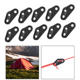 Maxbell 4x10x Wind Rope Buckles guyline Triangle Plastic Buckle Fixing for Tentorial