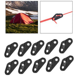 Maxbell 4x10x Wind Rope Buckles guyline Triangle Plastic Buckle Fixing for Tentorial
