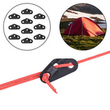 Maxbell 4x10x Wind Rope Buckles guyline Triangle Plastic Buckle Fixing for Tentorial