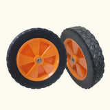 Maxbell 2x 7 inch Foldable Wagon Replacement Wheel Double Bearing Rubber